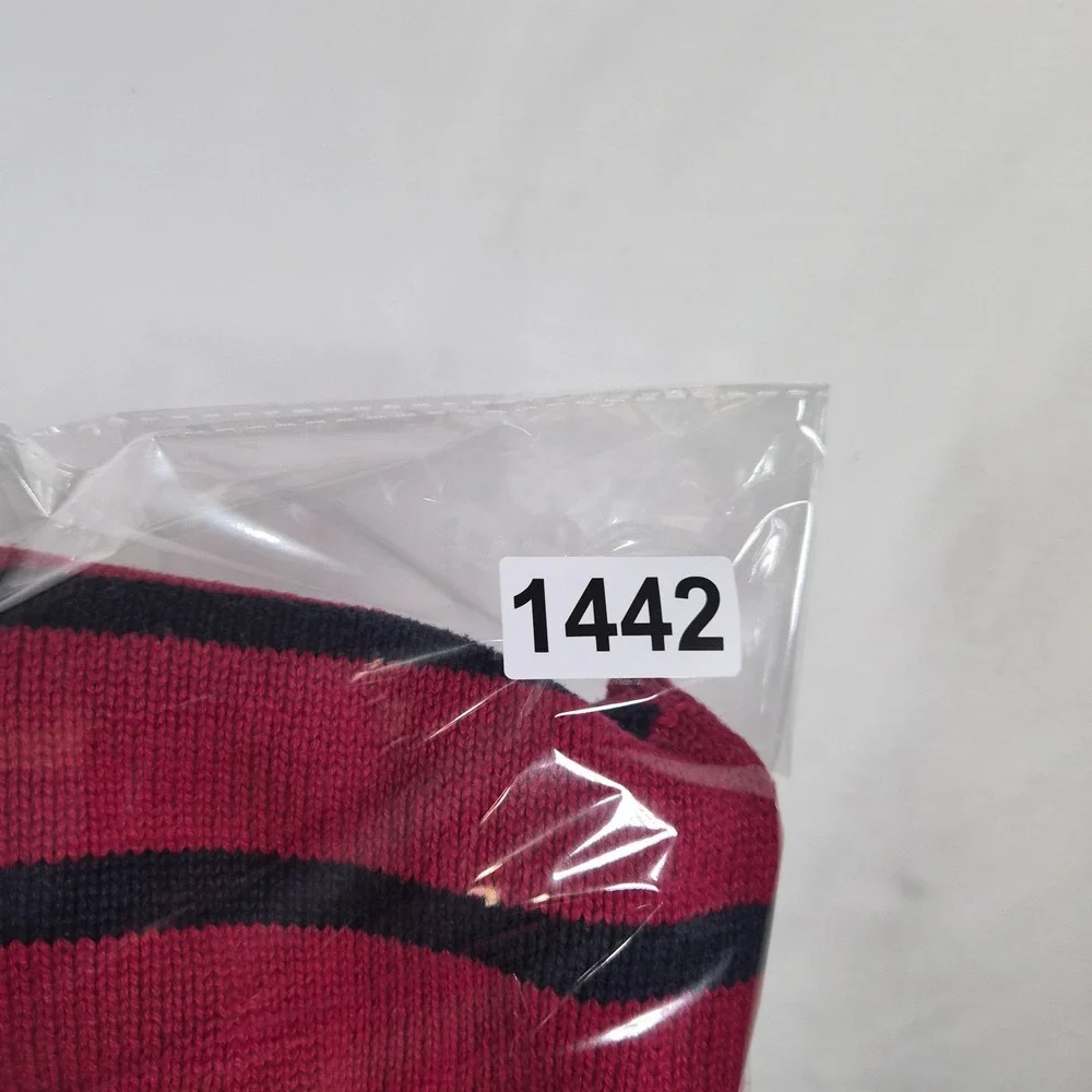 Gymboree Baby Boys 18-24M Sweater Vest Skiing Dog Red Navy Striped Winter